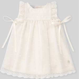 Vestito Beige con Ricami Paz Rodriguez