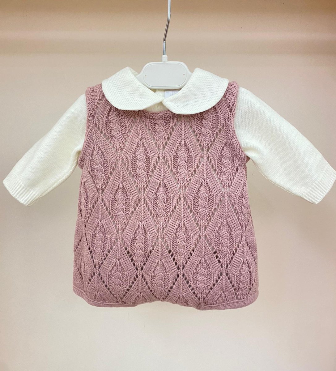 Salopette e polo rosa pallido Pappa e Latte